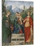 Virgin and Child Enthroned between Saints Cecilia and Catherine of Alexandria, ca. 1510-15 by Francesco Morone