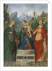 Virgin and Child Enthroned between Saints Cecilia and Catherine of Alexandria, ca. 1510-15 by Francesco Morone