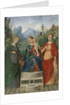Virgin and Child Enthroned between Saints Cecilia and Catherine of Alexandria, ca. 1510-15 by Francesco Morone