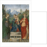 Virgin and Child Enthroned between Saints Cecilia and Catherine of Alexandria, ca. 1510-15 by Francesco Morone