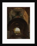 View in the Stables of the Villa of Maecenas, Tivoli, ca. 1805-10 by Francois-Marius Granet