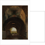 View in the Stables of the Villa of Maecenas, Tivoli, ca. 1805-10 by Francois-Marius Granet