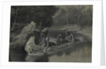 Pitched It Sheer into the River . . . Where It Still Is Seen in the Summer, 1889 by Frederic Remington