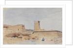 The Temple of Dendur, Showing the Pylon and Terrace, 1874 by Frederick Arthur Bridgman