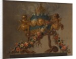 Perfume-burner supported by amorini and serpents and garlanded with flowers, 18th century by French Painter