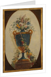 Vase of Flowers Draped with Garlands, 18th century by French Painter