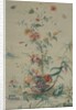 Flowers and Chinoiserie, 18th century by French Painter