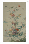 Flowers and Chinoiserie, 18th century by French Painter