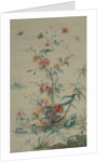 Flowers and Chinoiserie, 18th century by French Painter