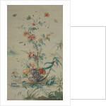 Flowers and Chinoiserie, 18th century by French Painter