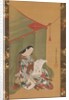 Woman Reading under a Mosquito Net, ca. 1720 by Fuhiken Tokikaze
