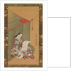 Woman Reading under a Mosquito Net, ca. 1720 by Fuhiken Tokikaze