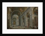Interior of Saint Peter's, Rome, after 1754 by Giovanni Paolo Panini