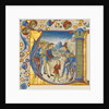 Manuscript Illumination with Joseph Sold by His Brothers in an Initial V…, ca. 1490 by Giovanni Pietro da Cemmo