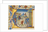 Manuscript Illumination with Joseph Sold by His Brothers in an Initial V…, ca. 1490 by Giovanni Pietro da Cemmo