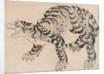 Tiger, 19th century by Hokusai School