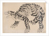 Tiger, 19th century by Hokusai School