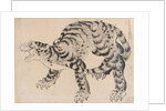 Tiger, 19th century by Hokusai School