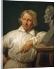 Bertel Thorvaldsen with the Bust of Horace Vernet, 1833 or later by Émile Jean-Horace Vernet