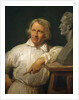 Bertel Thorvaldsen with the Bust of Horace Vernet, 1833 or later by Émile Jean-Horace Vernet