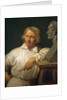 Bertel Thorvaldsen with the Bust of Horace Vernet, 1833 or later by Émile Jean-Horace Vernet