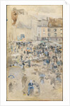 Variations in Violet and Grey?Market Place, Dieppe, 1885 by James Abbott McNeill Whistler