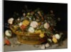 A Basket of Flowers, probably 1620s by Jan Brueghel the younger