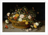 A Basket of Flowers, probably 1620s by Jan Brueghel the younger
