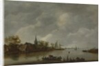 River View with a Village Church by Style of Jan van Goyen