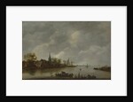 River View with a Village Church by Style of Jan van Goyen