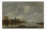 River View with a Village Church by Style of Jan van Goyen