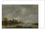 River View with a Village Church by Style of Jan van Goyen