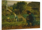 Garden Scene, 1854 by Jean Francois Millet