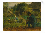 Garden Scene, 1854 by Jean Francois Millet