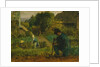 Garden Scene, 1854 by Jean Francois Millet