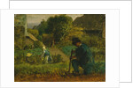 Garden Scene, 1854 by Jean Francois Millet