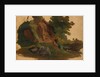 Rocky Outcrop by a Stream in the Roman Campagna, ca. 1835-40 by Johannes Jakob Frey