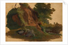 Rocky Outcrop by a Stream in the Roman Campagna, ca. 1835-40 by Johannes Jakob Frey