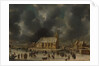 Skating at Sloten, near Amsterdam by Jan Abrahamsz Beerstraten