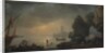 Harbor Scene with a Grotto and Fishermen Hauling in Nets by Unknown