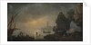 Harbor Scene with a Grotto and Fishermen Hauling in Nets by Unknown