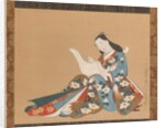 Courtesan Writing a Letter , ca. 1715 by Kaigetsudo Doshin