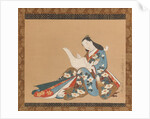 Courtesan Writing a Letter , ca. 1715 by Kaigetsudo Doshin