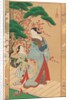 Courtesan and Attendant in Early Spring, early 18th century by Kakondo