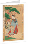 Courtesan and Attendant in Early Spring, early 18th century by Kakondo