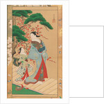 Courtesan and Attendant in Early Spring, early 18th century by Kakondo