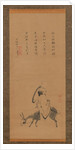 The Chinese Poet Pan Lang on a Donkey, 17th century by Kano Koya