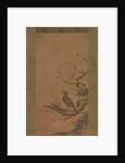 Brown-Eared Bulbul on a Branch of Plum, mid- to late 16th century by Kano Shoei