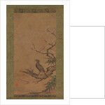 Brown-Eared Bulbul on a Branch of Plum, mid- to late 16th century by Kano Shoei