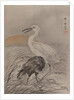 Cranes in Marsh, ca. 1887 by Kawanabe Kyosai